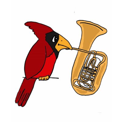 AI- Cardinal Playing the Tuba shirt