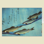 Ai (Trout) - Hiroshige's Japanese Fish Print cards