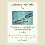 Ai (Trout) - Hiroshige's Japanese Fish Print invitations
