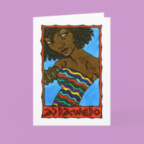 Aida-Wedo Greeting Card by ThaliaTook Aida-Wedo Greeting Card