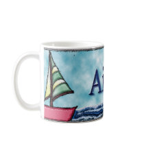 Aidan Personalized Sailboat Mug
