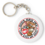 AIDS and HIV Can Kiss My Ass Key Chains