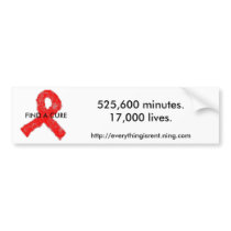 AIDS Awareness bumper sticker bumper stickers