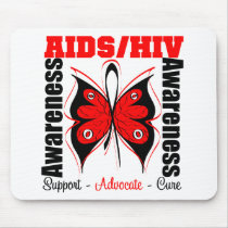 Aids Awareness Butterfly Mouse Mat