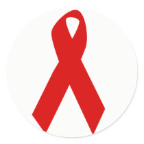 AIDS AWARENESS FLAG STICKER