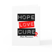 Aids Awareness Hope Love Cure Cards