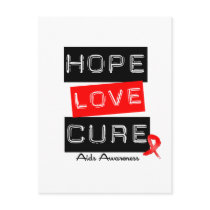 Aids Awareness Hope Love Cure Post Card