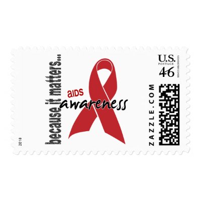 AIDS Awareness Stamp by awarenessgifts