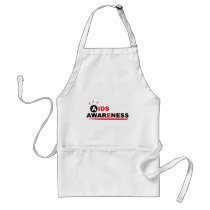 Aids Awareness (Red Blk) Apron