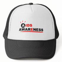 Aids Awareness (Red Blk) Hat