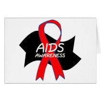 Aids Awareness Ribbon Card