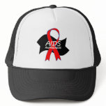 Aids Awareness Ribbon Trucker Hats