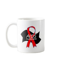 Aids Awareness Ribbon Mug
