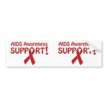 AIDS Awareness Support! Bumper Stickers