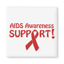 AIDS Awareness Support! Fridge Magnets