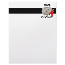 AIDS Blows Awareness Design Personalized Letterhead