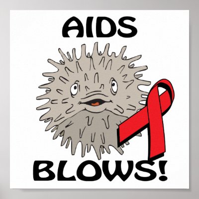 AIDS Blows Awareness Design Poster by animals4acause