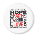 AIDS Can't Take My Hope Collage Refrigerator Magnet