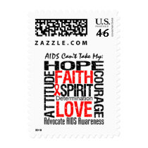 AIDS Can't Take My Hope Collage Postage Stamp