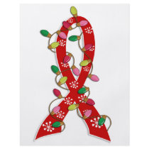 AIDS Christmas Lights Ribbon Flyers