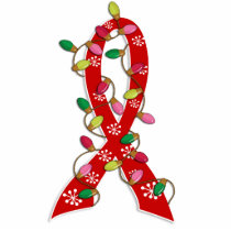 AIDS Christmas Lights Ribbon Photo Cutout