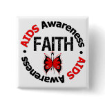 AIDS Faith Grunge Butterfly Pins