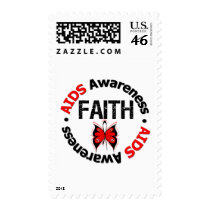 AIDS Faith Grunge Butterfly Stamps
