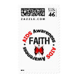 AIDS Faith Grunge Butterfly postage