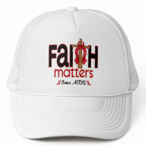 AIDS Faith Matters Cross 1 Trucker Hat