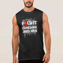 AIDS Fight Conquer and Win Tees