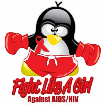 AIDS Fighting Penguin Cut Outs