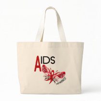 AIDS / HIV Butterfly 3 Awareness Tote Bag