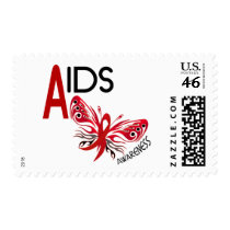 AIDS / HIV Butterfly 3 Awareness Stamp