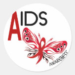 AIDS / HIV Butterfly 3 Awareness Sticker