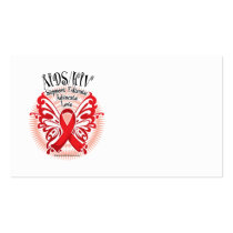 AIDS/HIV Butterfly 3 business cards