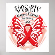 AIDS/HIV Butterfly 3 Print