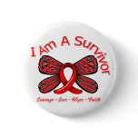 AIDS HIV Butterfly I Am A Survivor Pins