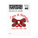 AIDS HIV Butterfly I Am A Survivor postage