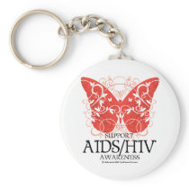 AIDS/HIV Butterfly Key Chain