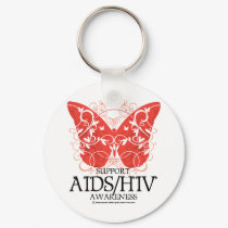 AIDS/HIV Butterfly keychains