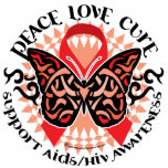 AIDS/HIV Butterfly Tribal 2 Photo Cutout