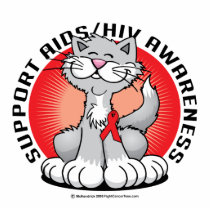 AIDS/HIV Cat Photo Cutout