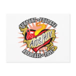 AIDS/HIV Classic Heart Post Cards