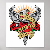 AIDS/HIV Dagger Posters