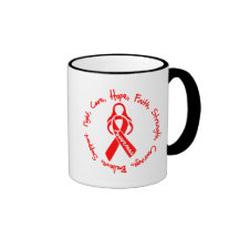 AIDS HIV Fight Cure Hope Logo Mug