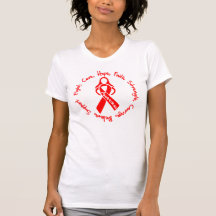 AIDS HIV Fight Cure Hope Logo T-shirt