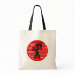 AIDS HIV Fight Like A Girl Collage Tote Bag