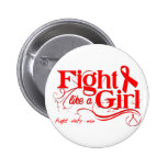 AIDS HIV  Fight Like A Girl Elegant buttons