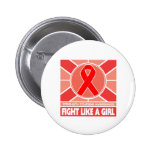 AIDS HIV Fight Like A Girl Flag buttons