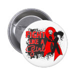AIDS HIV Fight Like A Girl Grunge buttons